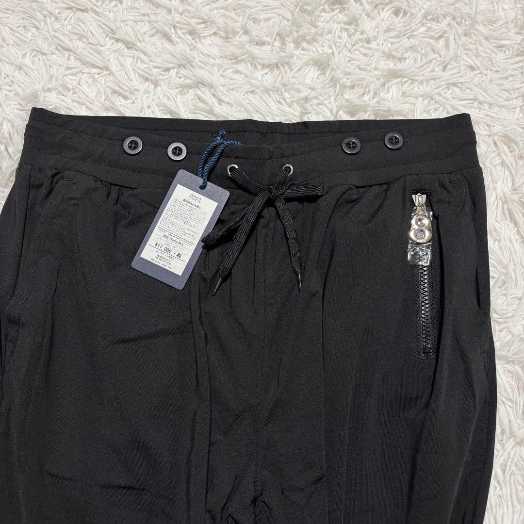 ✨新品未使用 Lサイズ✨ムータマリン ラッシュロングパンツ 8ロゴ プリント 黒
