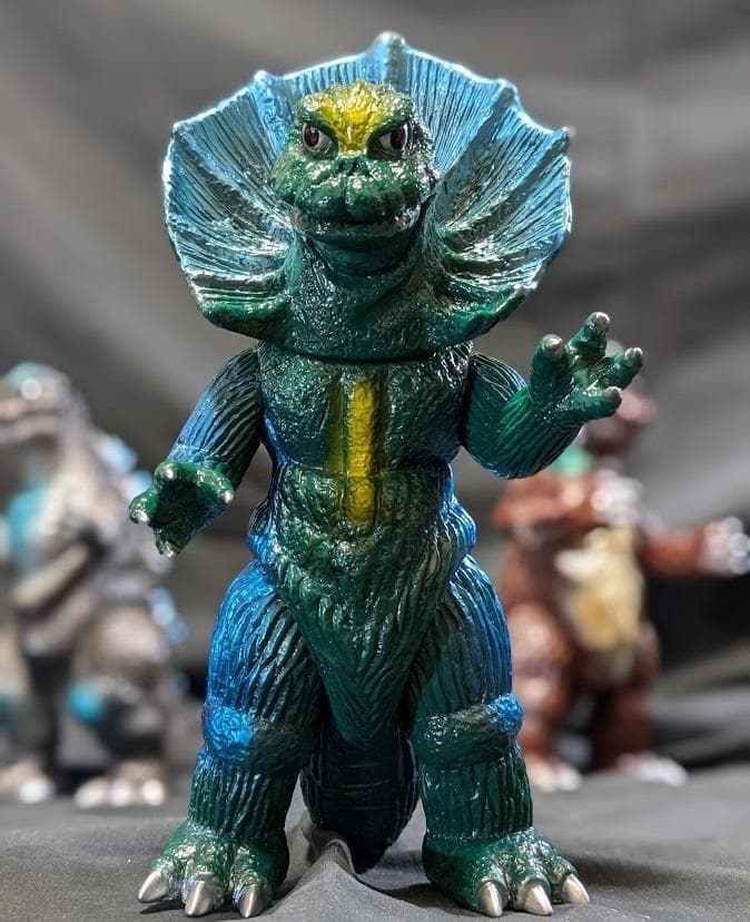 初ゴジラ＆ゴメス＆ジラース（やまなや怪獣郷）ソフビフィギュア３体セット