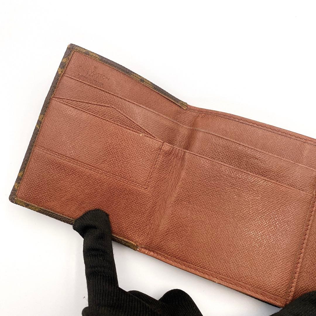 【美品】ルイヴィトン モノグラム ポルトモネビエ カルトクレディ 三つ折り財布