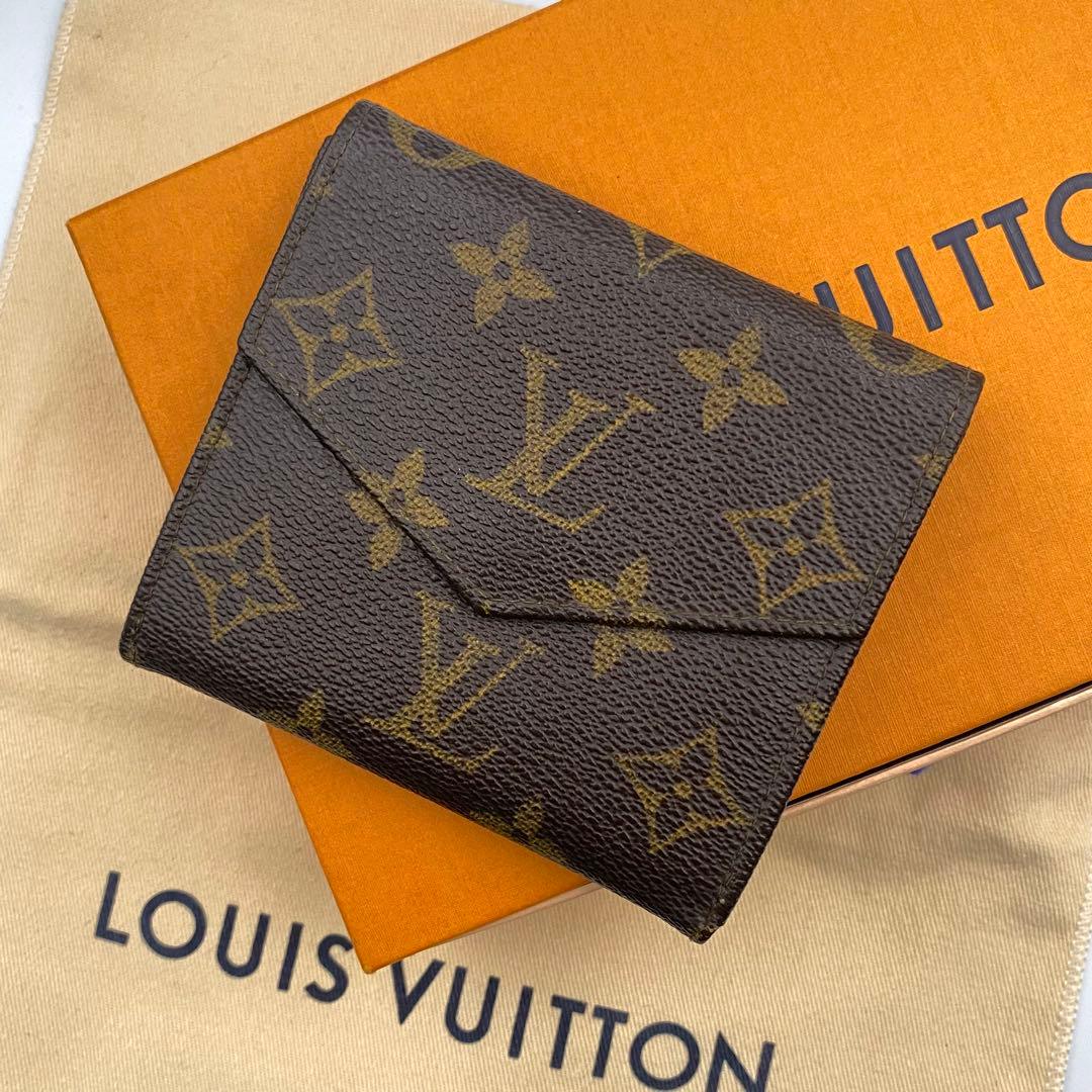 【美品】ルイヴィトン モノグラム ポルトモネビエ カルトクレディ 三つ折り財布