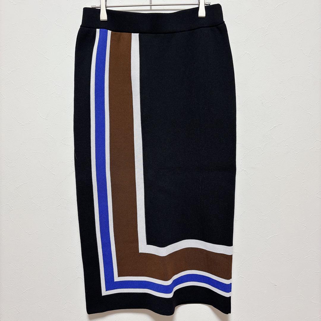 ✨美品✨アドーア ラインニットスカート 定価5万 Iライン モダン 上品