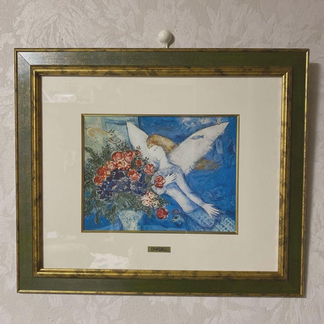 専用✴︎シャガール絵画 【ブルーエンジェル】50✖️43