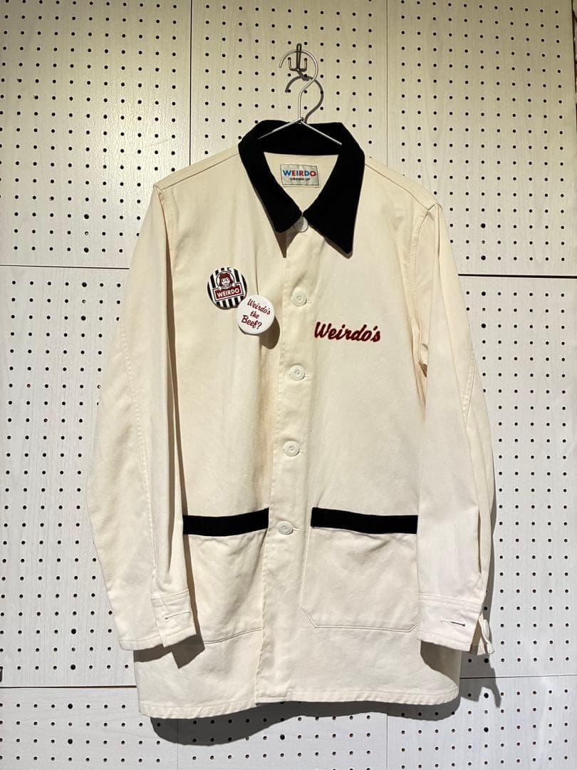 WEIRDO アイボリー コットン ショップコート M WRD19SS04