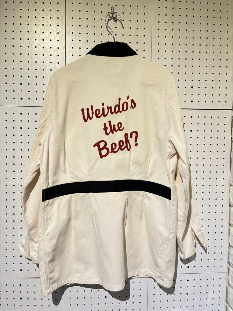 WEIRDO アイボリー コットン ショップコート M WRD19SS04