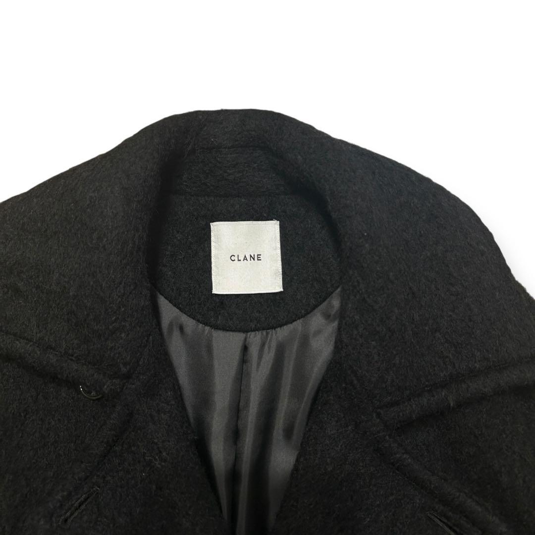 CLANE ミックスシャギーレディコート モヘヤ混 1 ブラック
