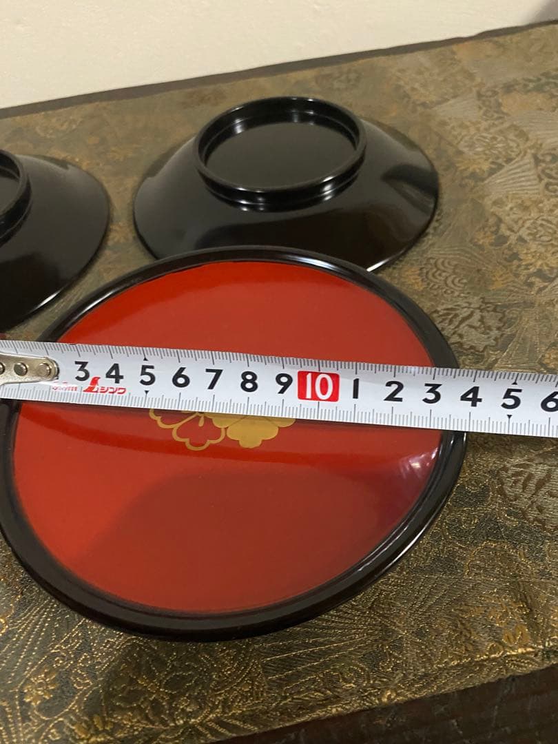 輪島塗り　銘々皿　懐石道具　茶道具