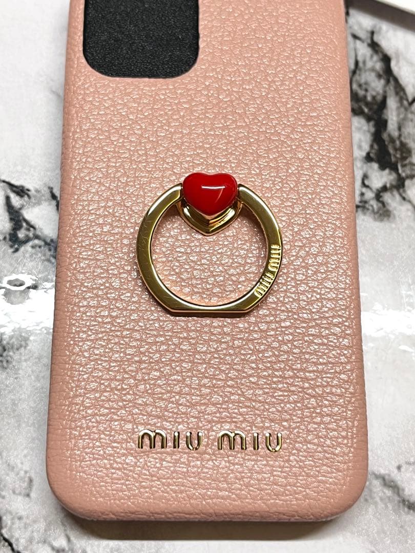 【新品未使用】miumiu iPhone12 mini ケース　スマホケース　3
