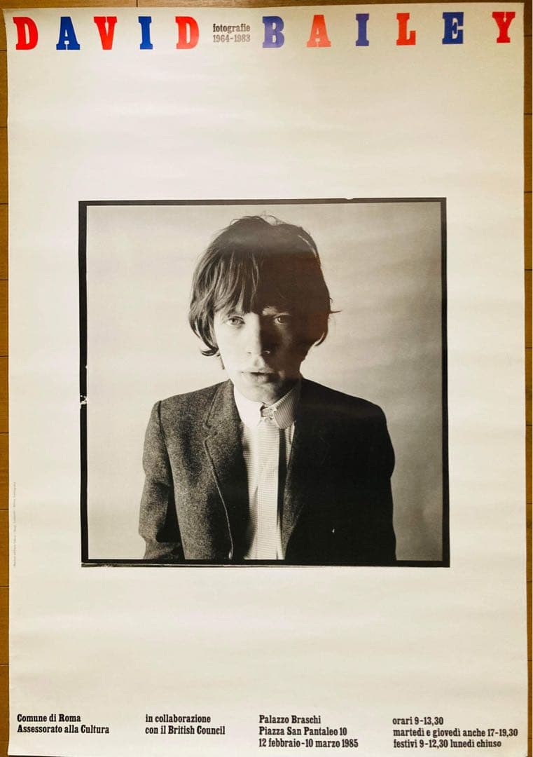 【ヴィンテージポスター】デヴィッドベイリー　ミックジャガー 1964 539