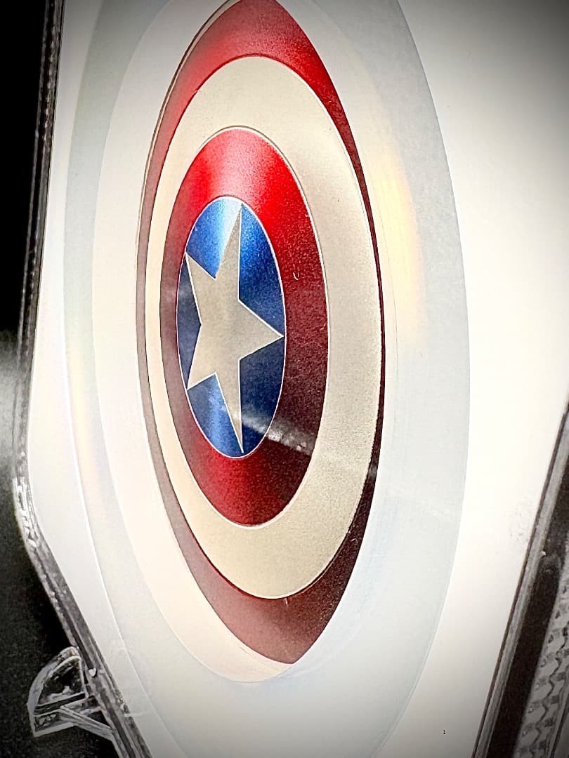 ★155g純銀★【最高鑑定】2023 キャプテンアメリカ 盾 3D銀貨