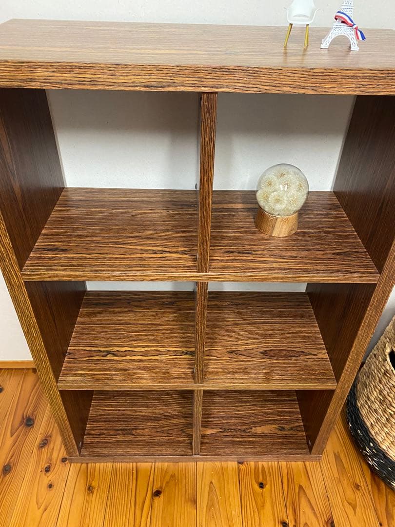 ダークブラウン　シェルフ 6段　関家具　送料込