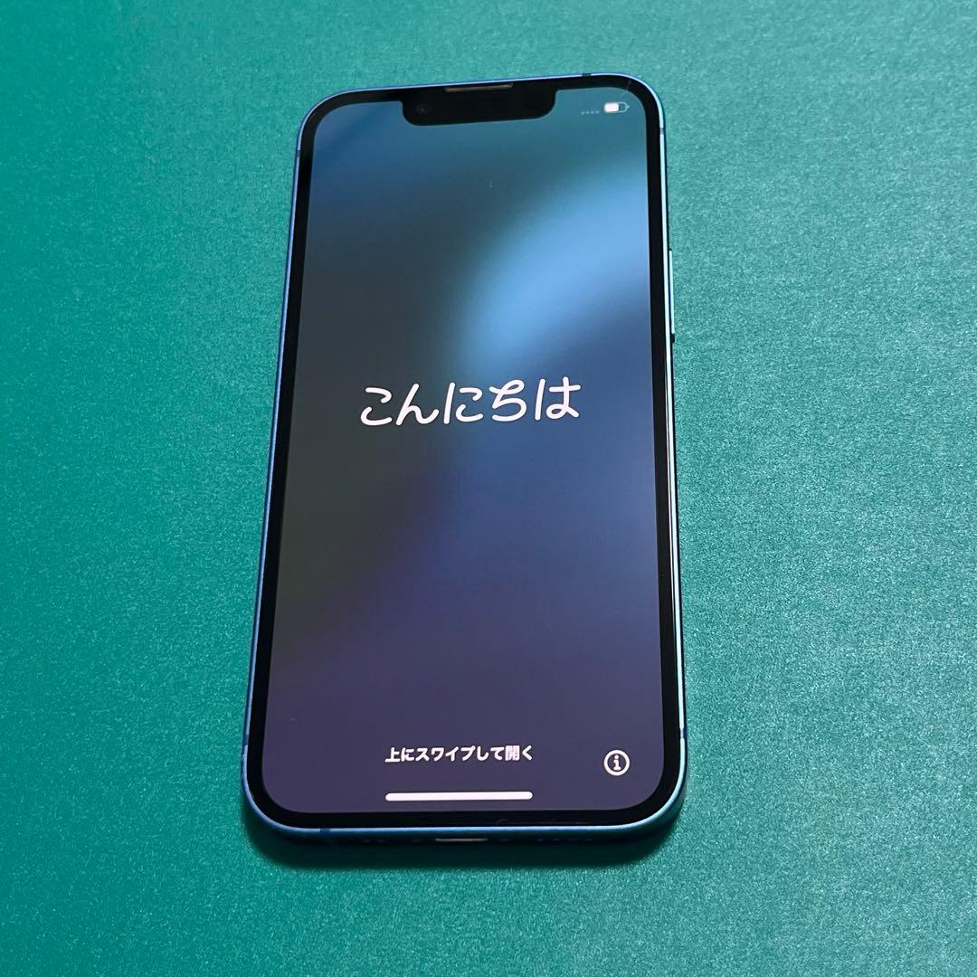 【中古】iPhone 13 mini ブルー 128 14