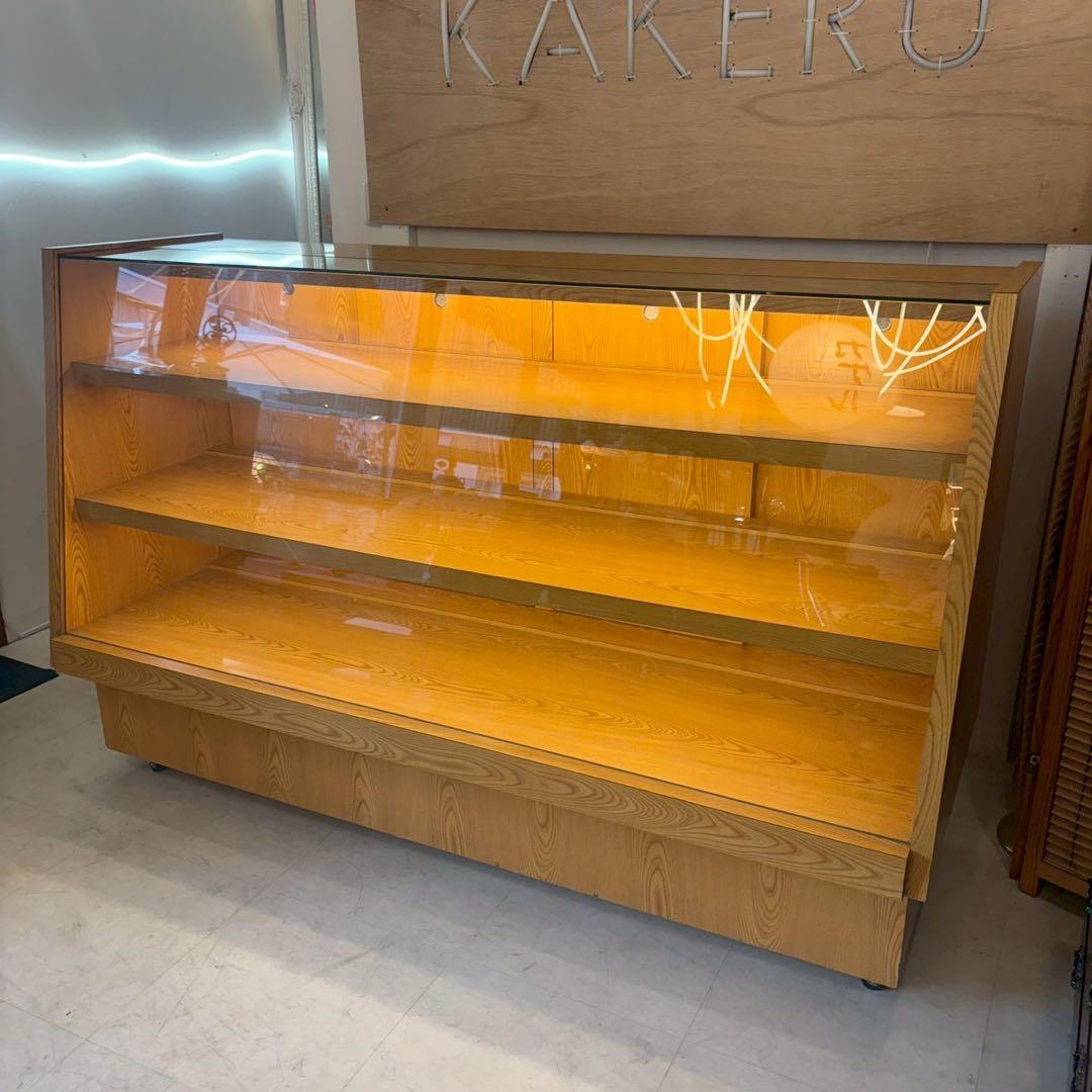 ガラスショーケース　店舗什器　直接引取限定　別途料金で配送可（近隣のみ）