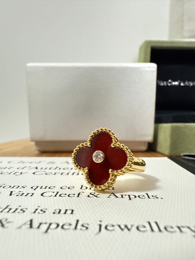 美品 ヴァンクリーフ&アーペル アルハンブラ リング 指輪48