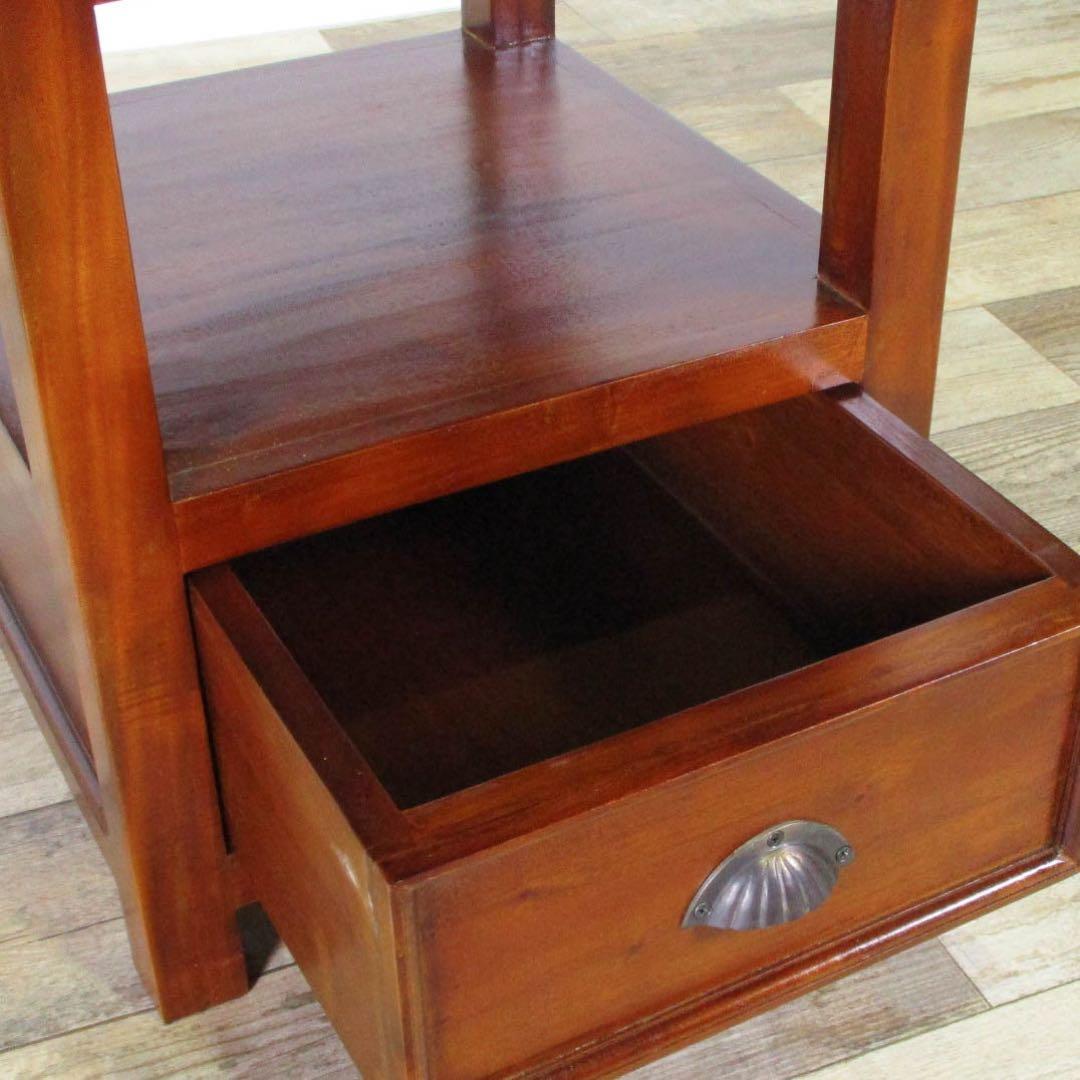 I 新品 アジアン サイドテーブル ミニテーブル 収納 飾り棚 アンティーク