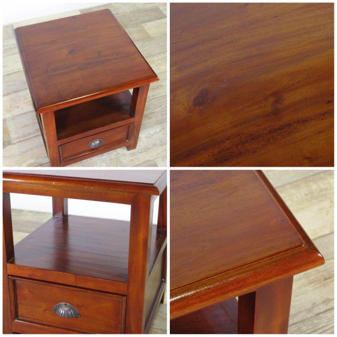 I 新品 アジアン サイドテーブル ミニテーブル 収納 飾り棚 アンティーク