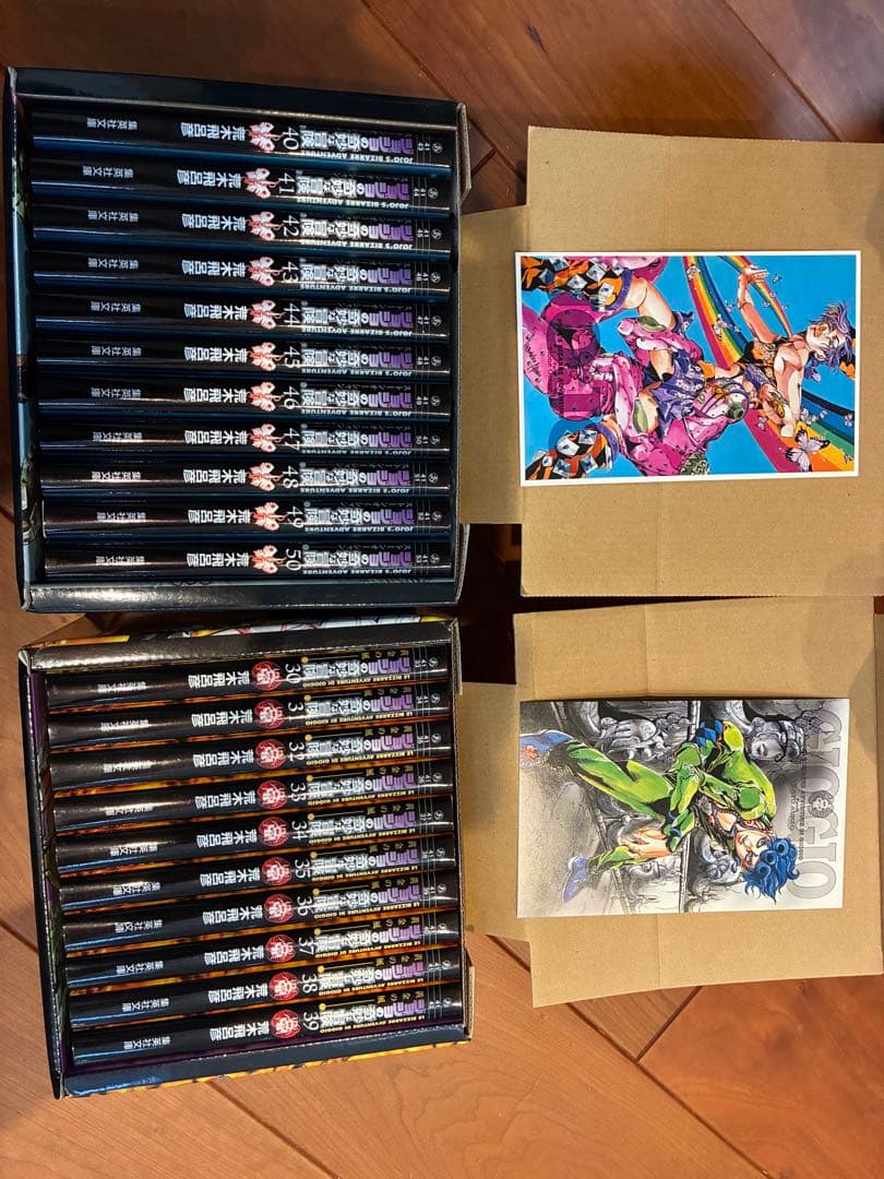 ジョジョの奇妙な冒険　文庫版 1-6部　5箱50巻セット