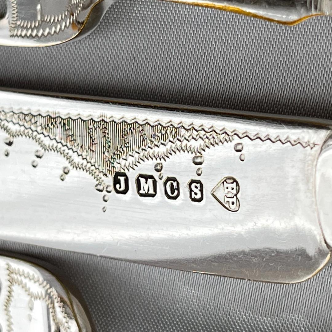 【John Batt 】【純銀継手】デザートセット 24本 木製ケース