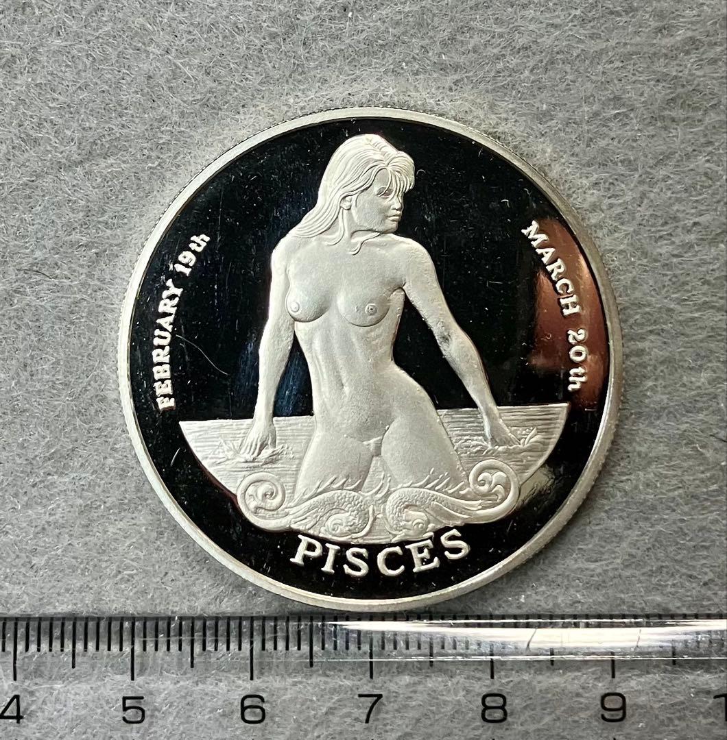 ZODIAC BEAUTIES PISCES(うお座) 純銀 メダル