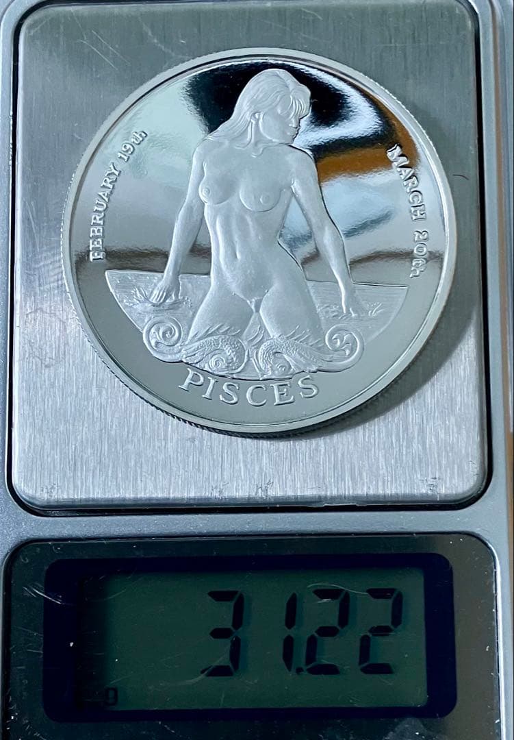ZODIAC BEAUTIES PISCES(うお座) 純銀 メダル