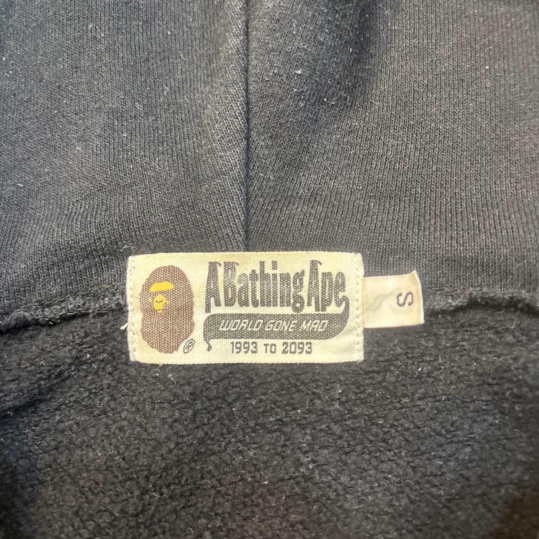 A Bathing Ape シャークデザイン パーカー Sサイズ ブラック