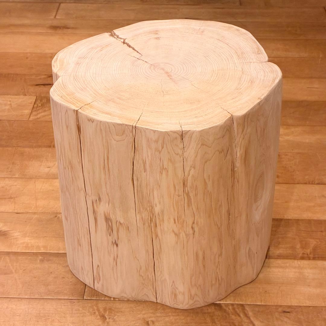 檜　丸太　椅子　スツール　No.1292