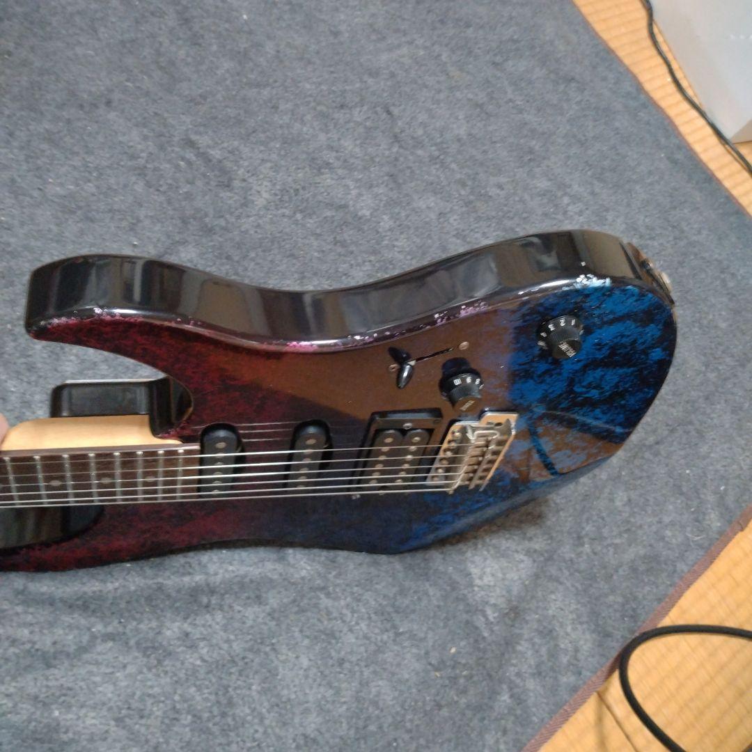 3色グラデーションカラー 世界に1本 カスタムペイントノーブランドエレキギター