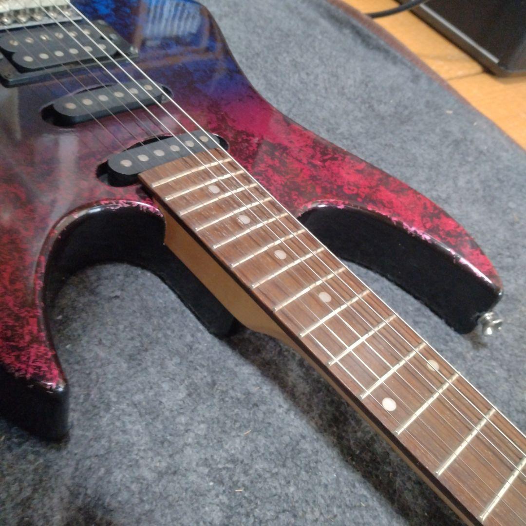 3色グラデーションカラー 世界に1本 カスタムペイントノーブランドエレキギター