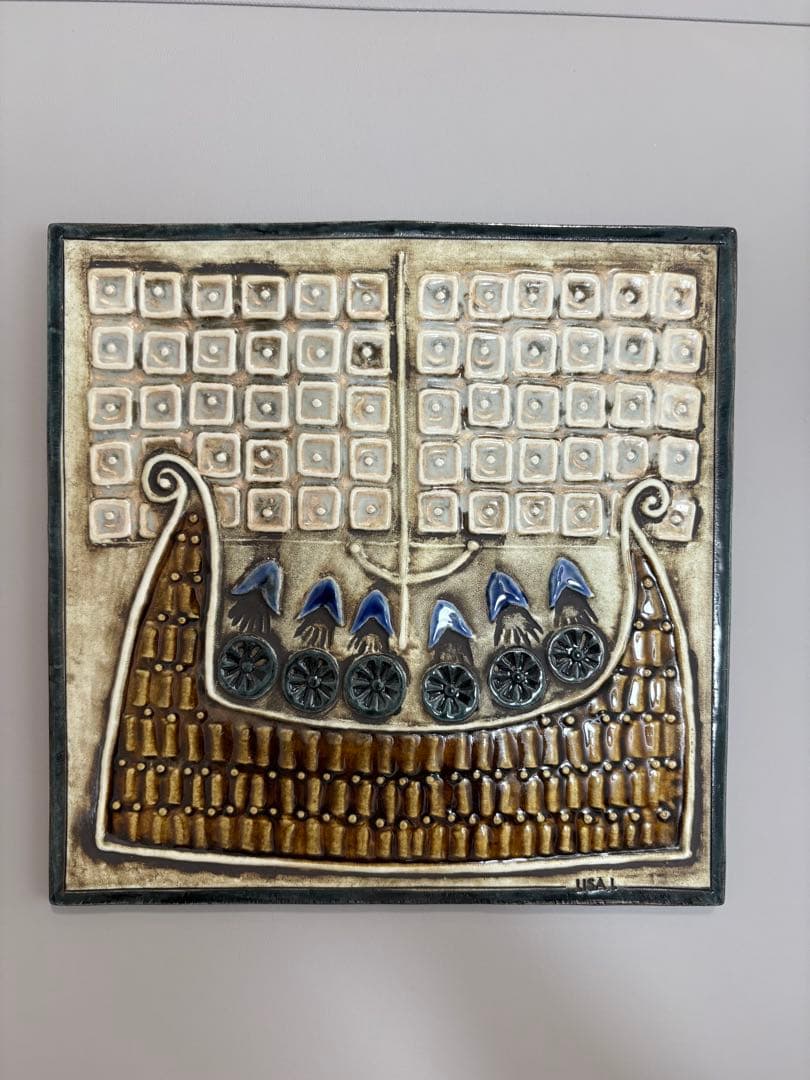 陶器 壁掛け 船のデザイン JYVYMA