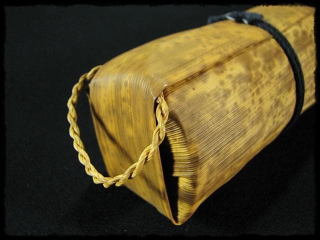 座掃 御羽箒 箒博 六ツ羽根 大掃込 茶道具 水屋道具 共箱 f321