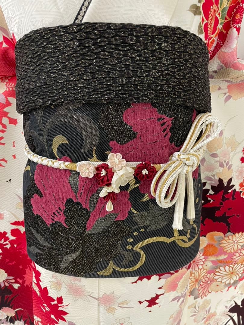 売約済み【WA-Modern】★★正絹　手描き友禅　振袖7点フルセット★★