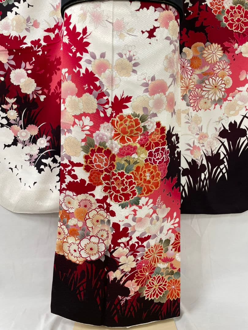 売約済み【WA-Modern】★★正絹　手描き友禅　振袖7点フルセット★★