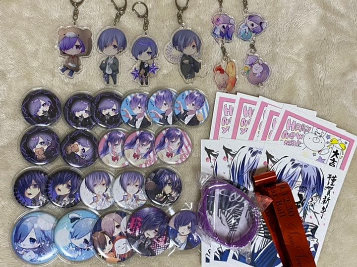 ゆきむら。 アクリルキーホルダー 缶バッジラバーバンド 年賀状