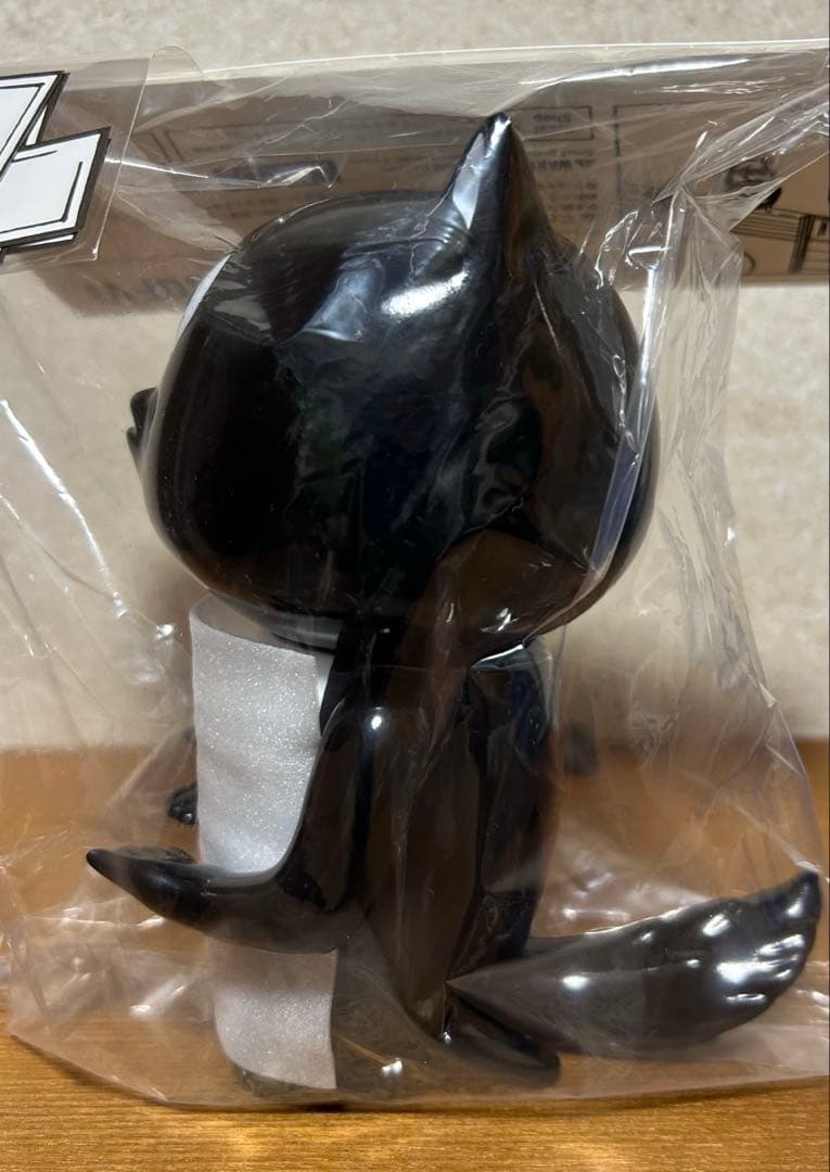 河童の三平 ごくろうさん正座たぬきソフビ 白黒Ver（お札紙付）