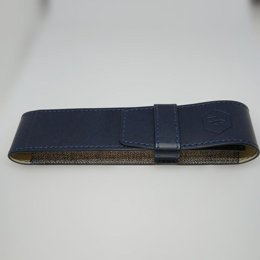 WATERMAN エキスパートDXブルーCTBPボールペン レザーケース付き