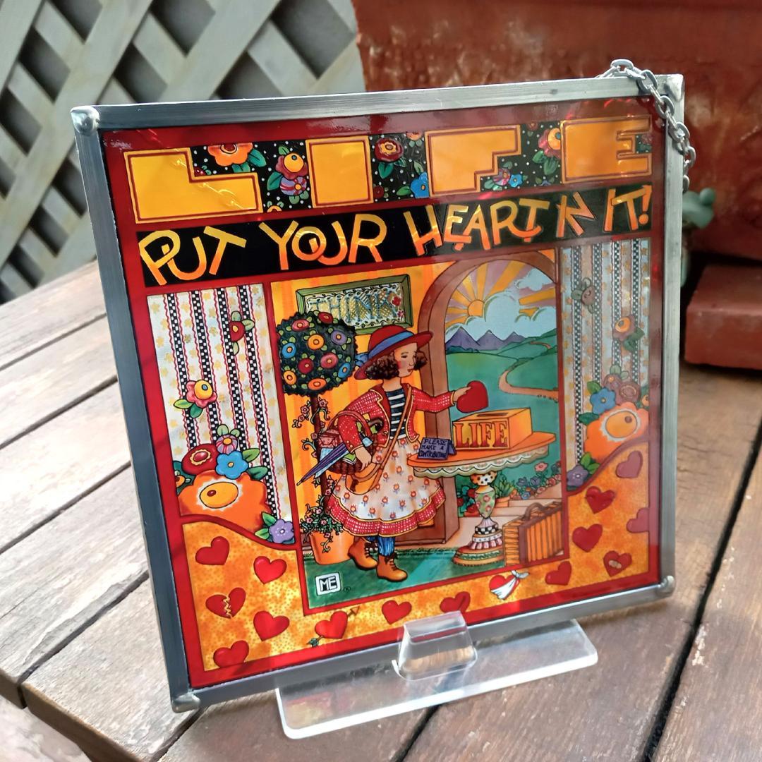 メアリー・エンゲルブライト ステンドグラス ハート グラスマスターズ社