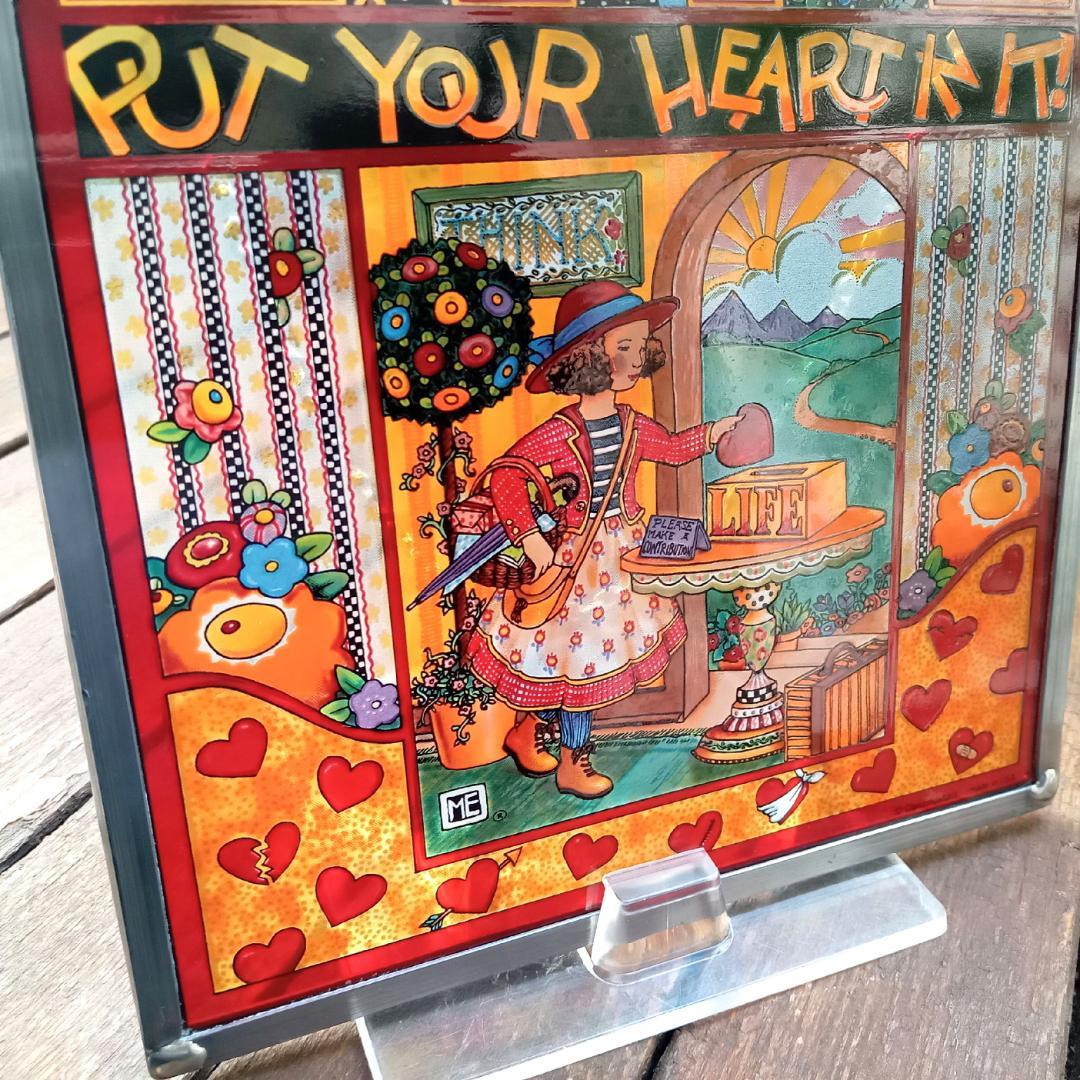 メアリー・エンゲルブライト ステンドグラス ハート グラスマスターズ社