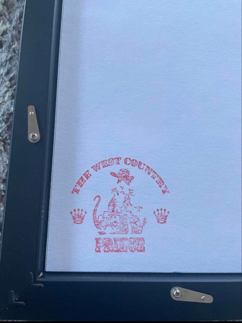 バンクシー　Banksy KATE MOSS ケイトモス額装付き