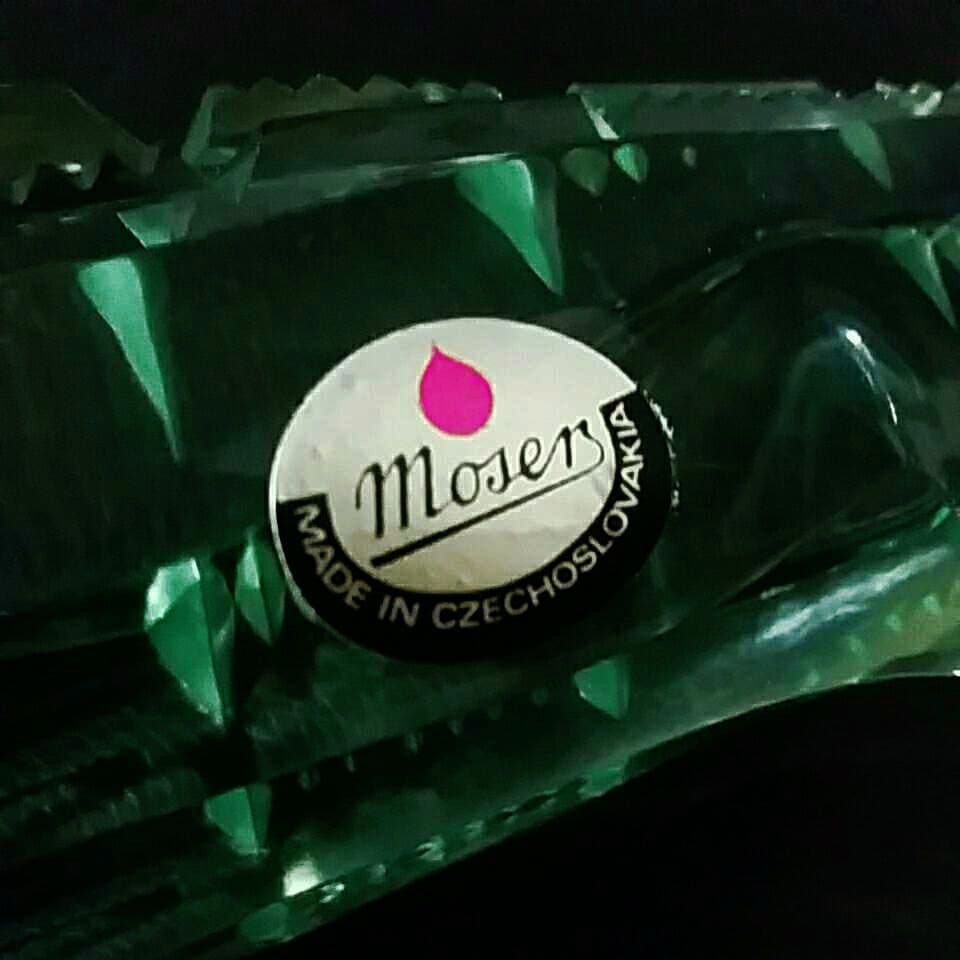 Moser モーゼル クリスタル カット クロコダイル モチーフ オブジェ