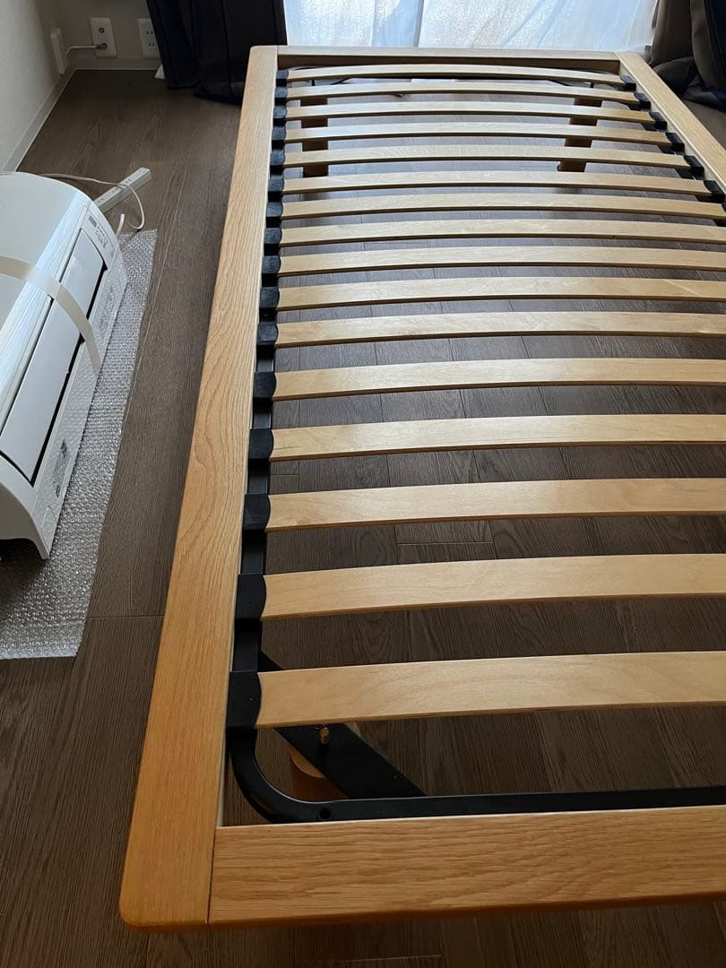 無印良品　シングルベッドフレーム オーク材