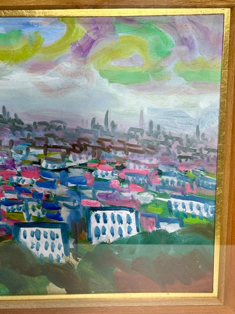 ケ*ん様 #藤田謹三「マルトル展望」1969年 油彩画