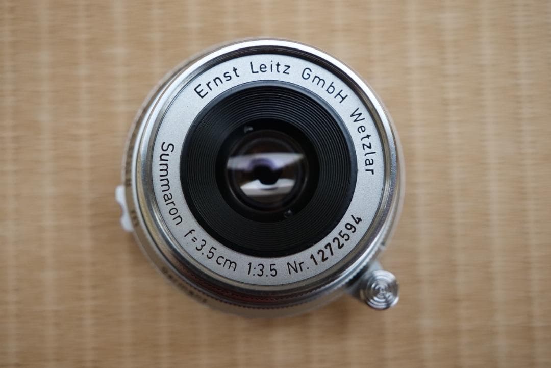 ライカ　ズマロン　35㎜　F3.5　1955年製　純正フードIROOA付き