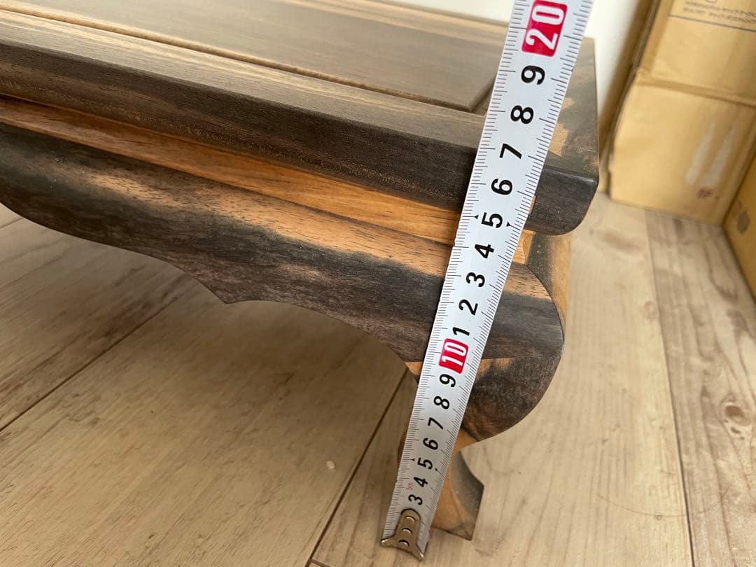 て*ち様 黒柿の木　台