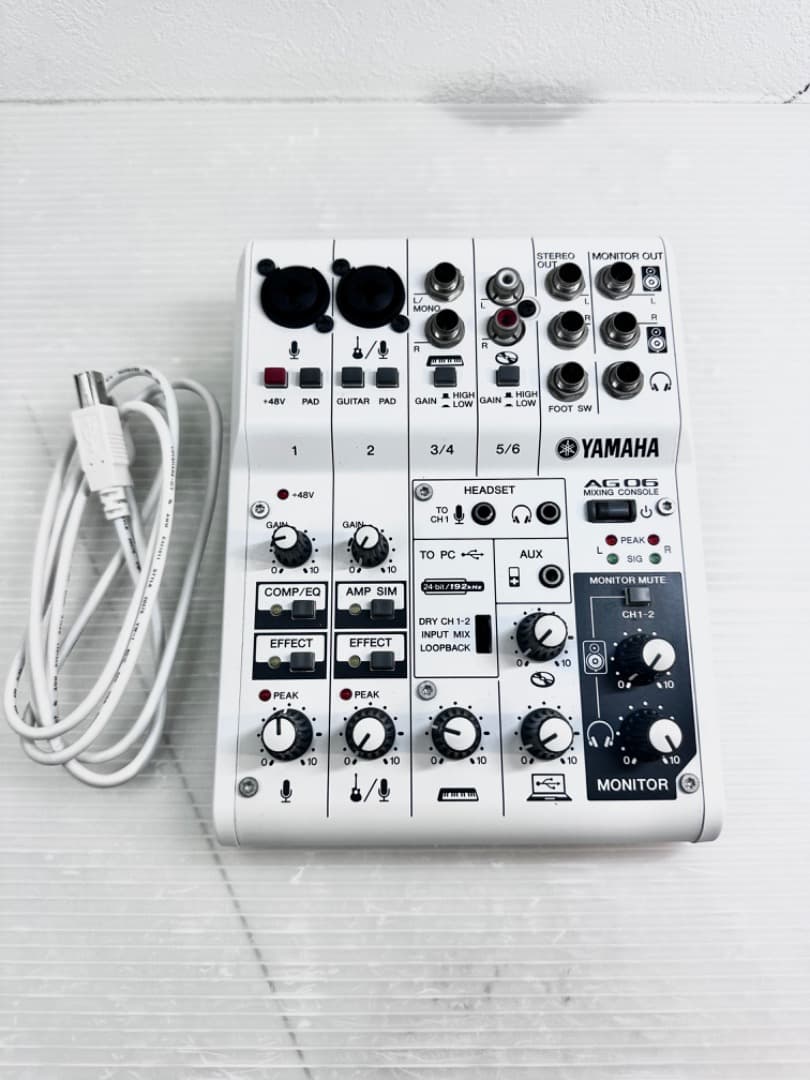 【美品】YAMAHA AG06 オーディオインターフェース 配信 ライブ実況