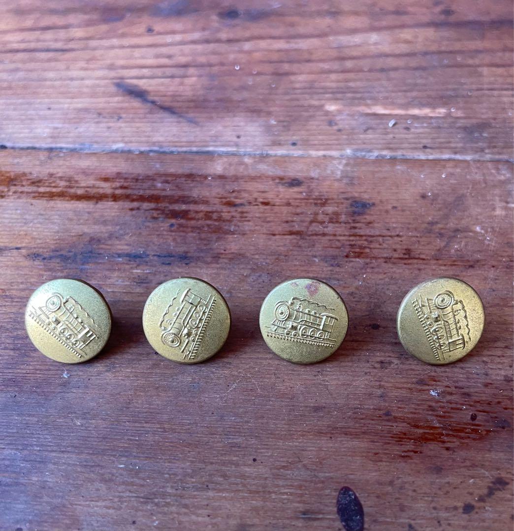 1930年代 機関車チェンジボタン / ヴィンテージ / カバーオール