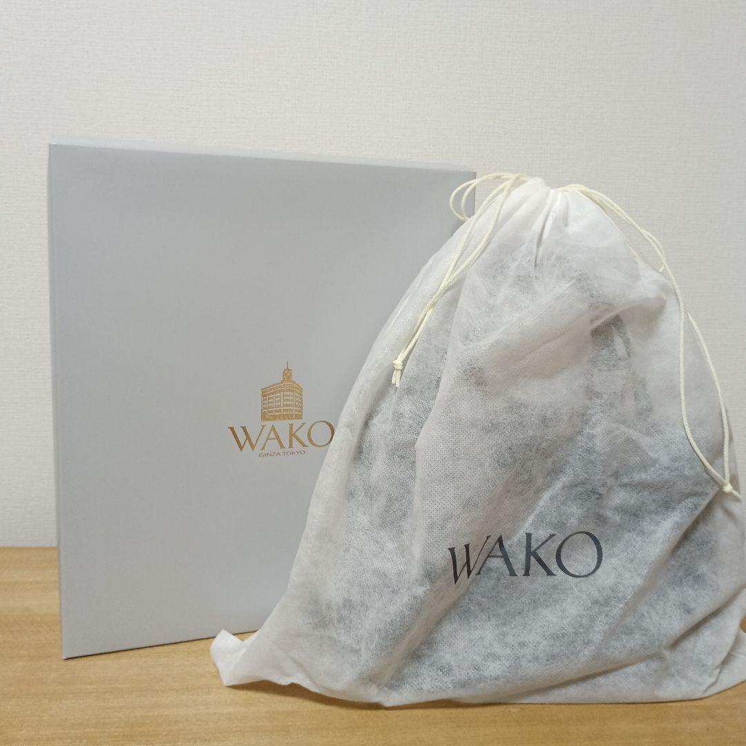 【和光】エナメルバッグ　ブラック