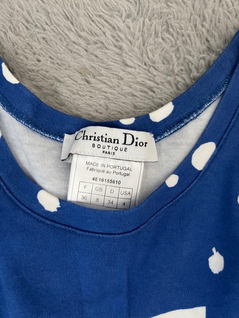 Christian Dior 花柄タンクトップ 36