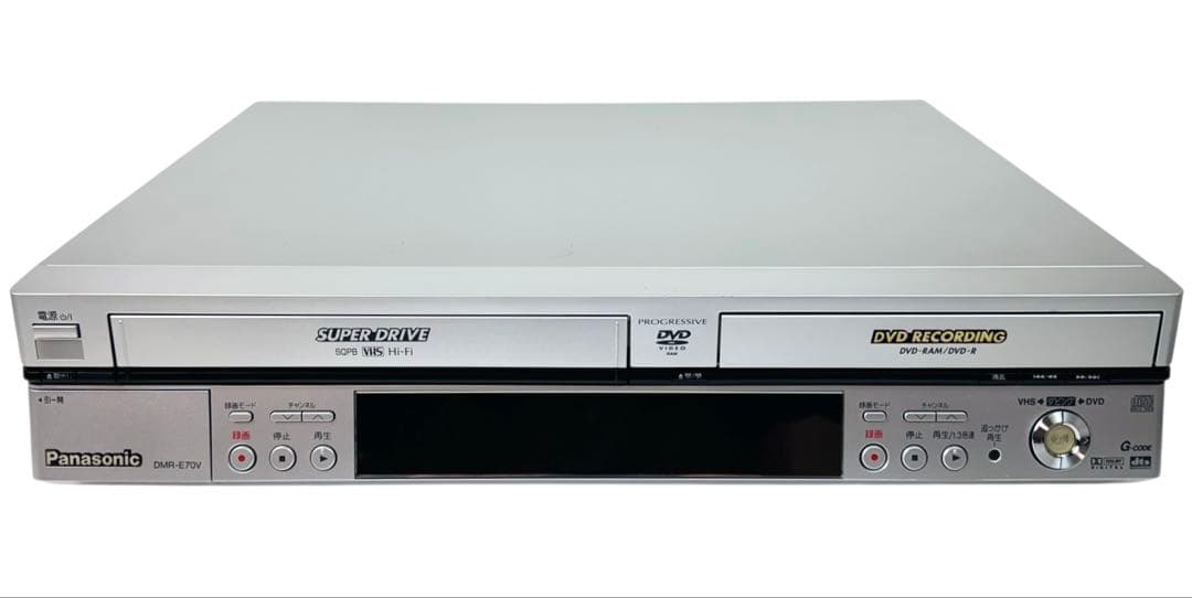 パナソニック ダビング機能付 VHS一体型 DVDレコーダー DMR-E70V