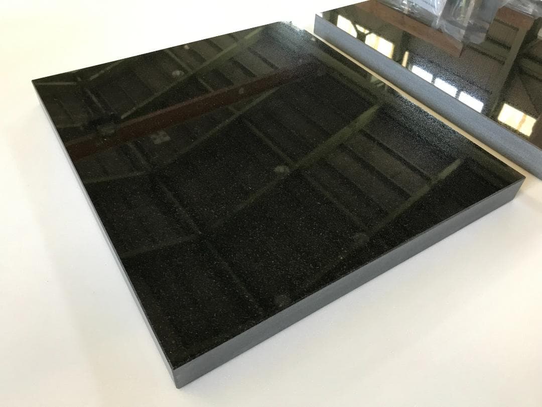 天然黒御影石 オーディオボード●280×250×25● 2枚　ペア●送料無料