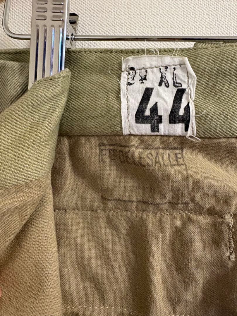 美品　50s 60s フランス軍 M52 後期　シングル裾DELESALLE製