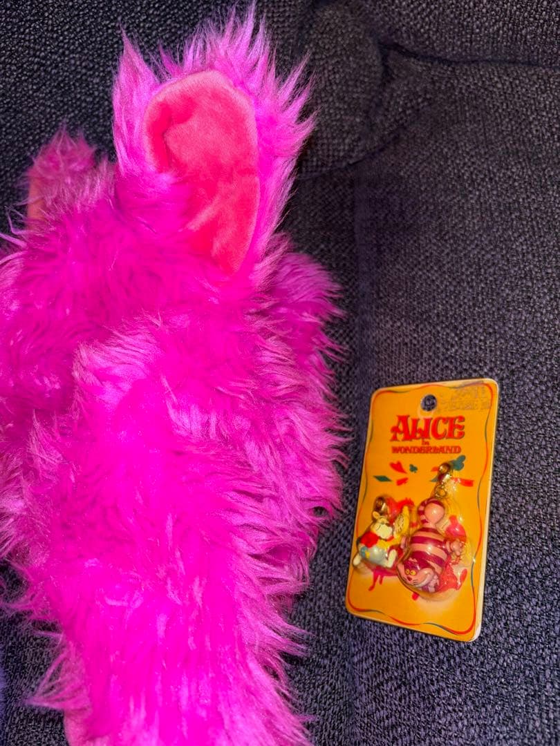 チェシャ猫　ファンキャップ　マフラーキャップ　ディズニー　手袋　　チシャネコ